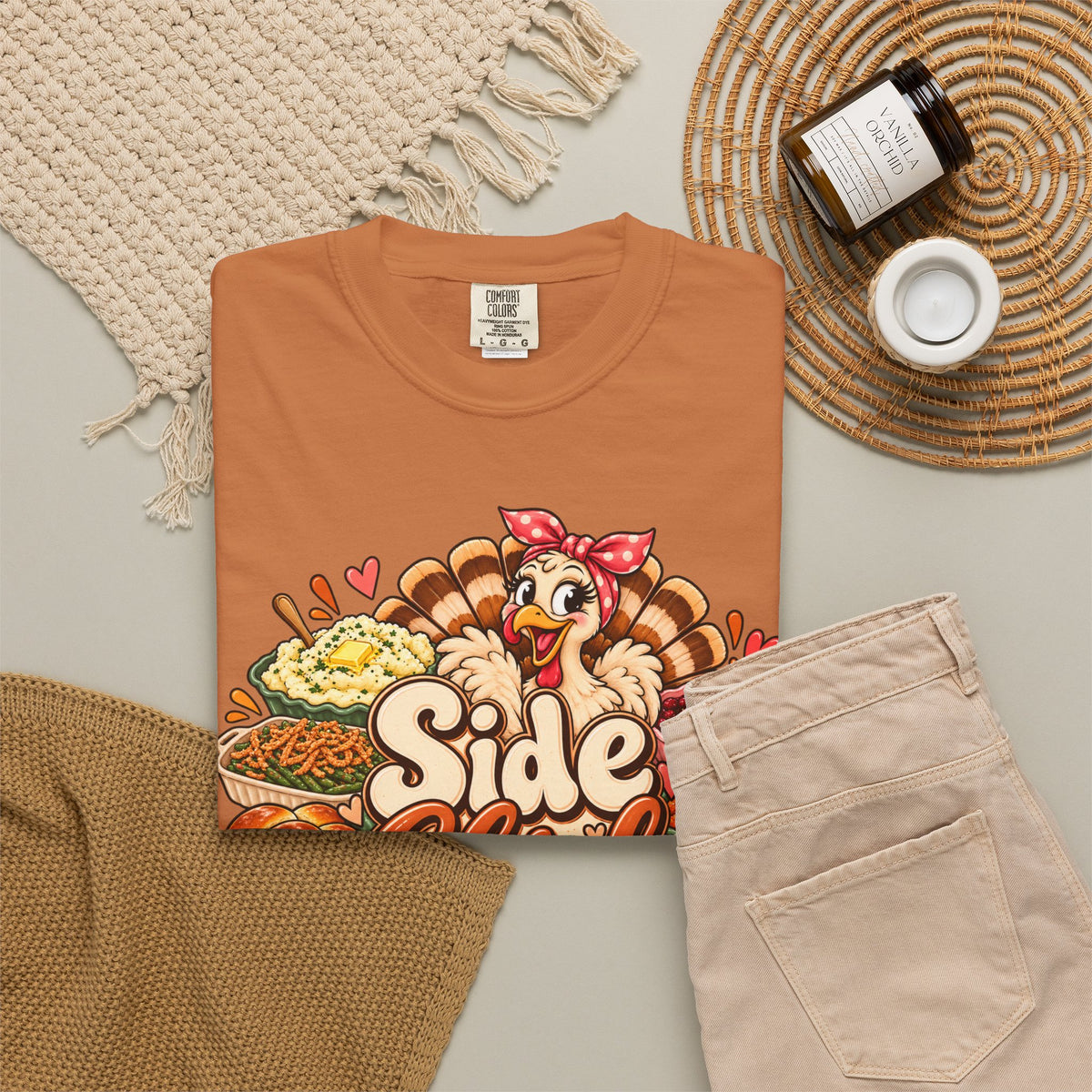 Side Chick Foodie Graphic T-Shirt