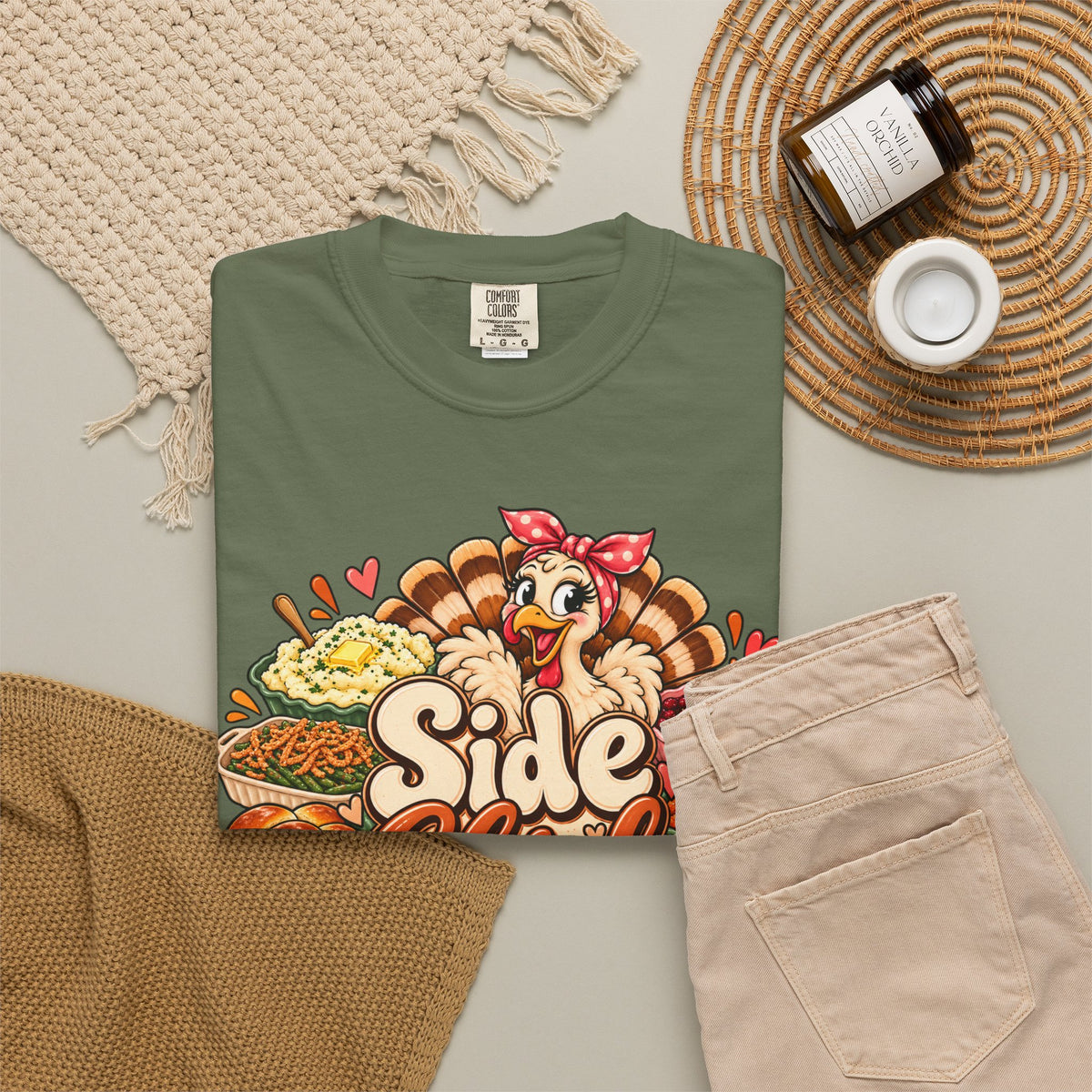 Side Chick Foodie Graphic T-Shirt