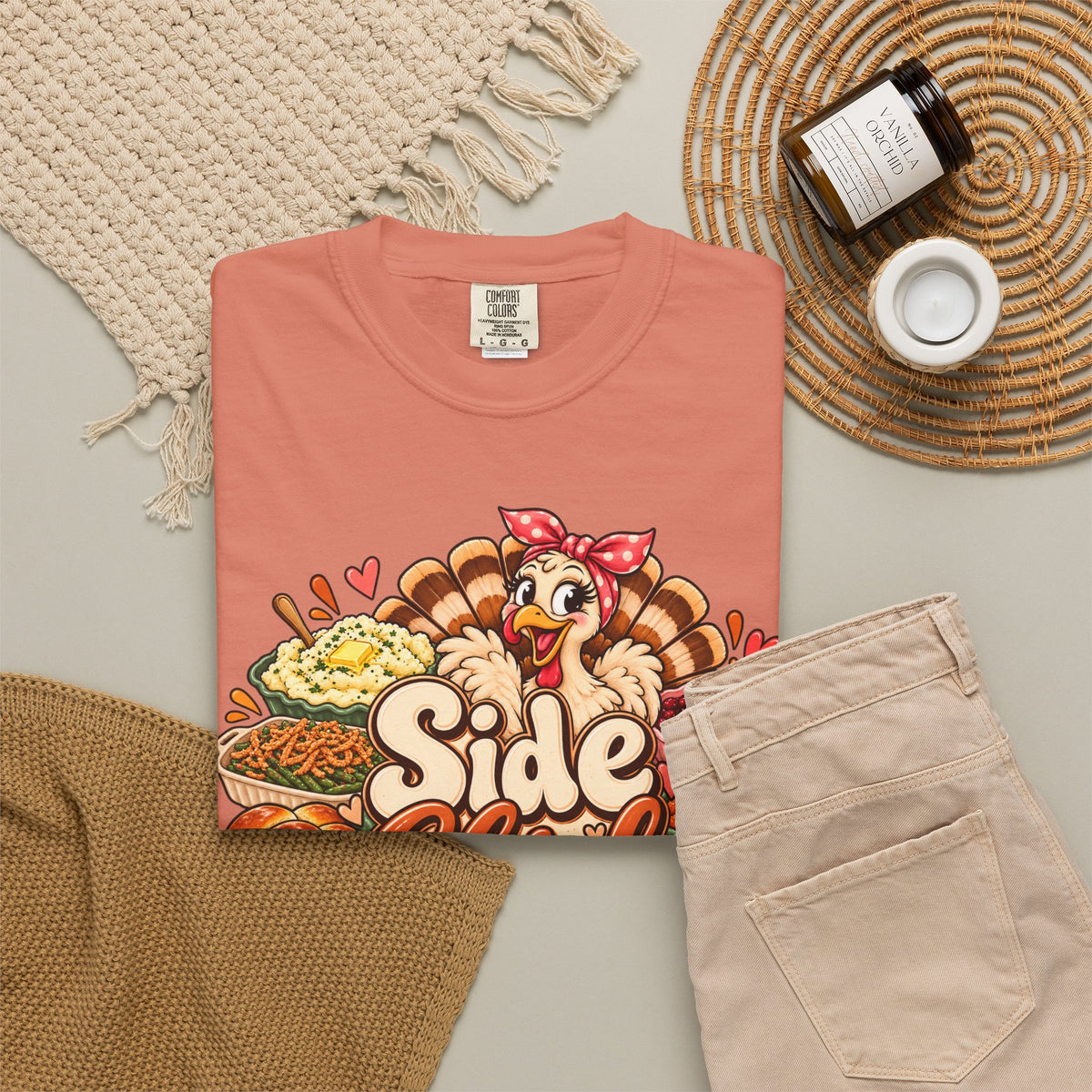 Side Chick Foodie Graphic T-Shirt