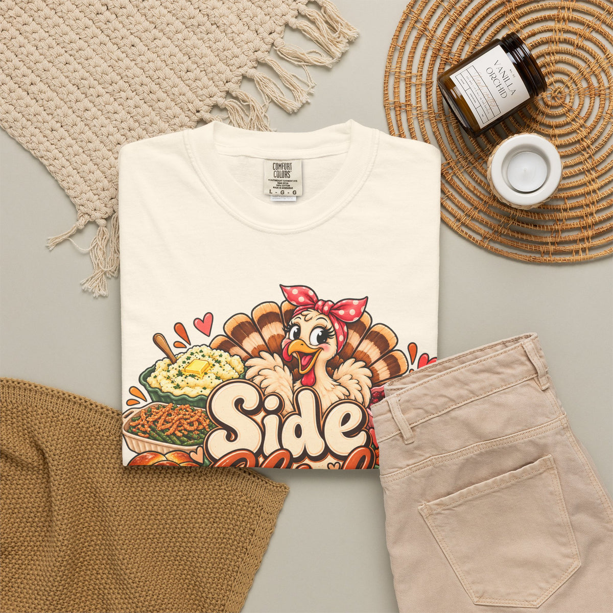 Side Chick Foodie Graphic T-Shirt