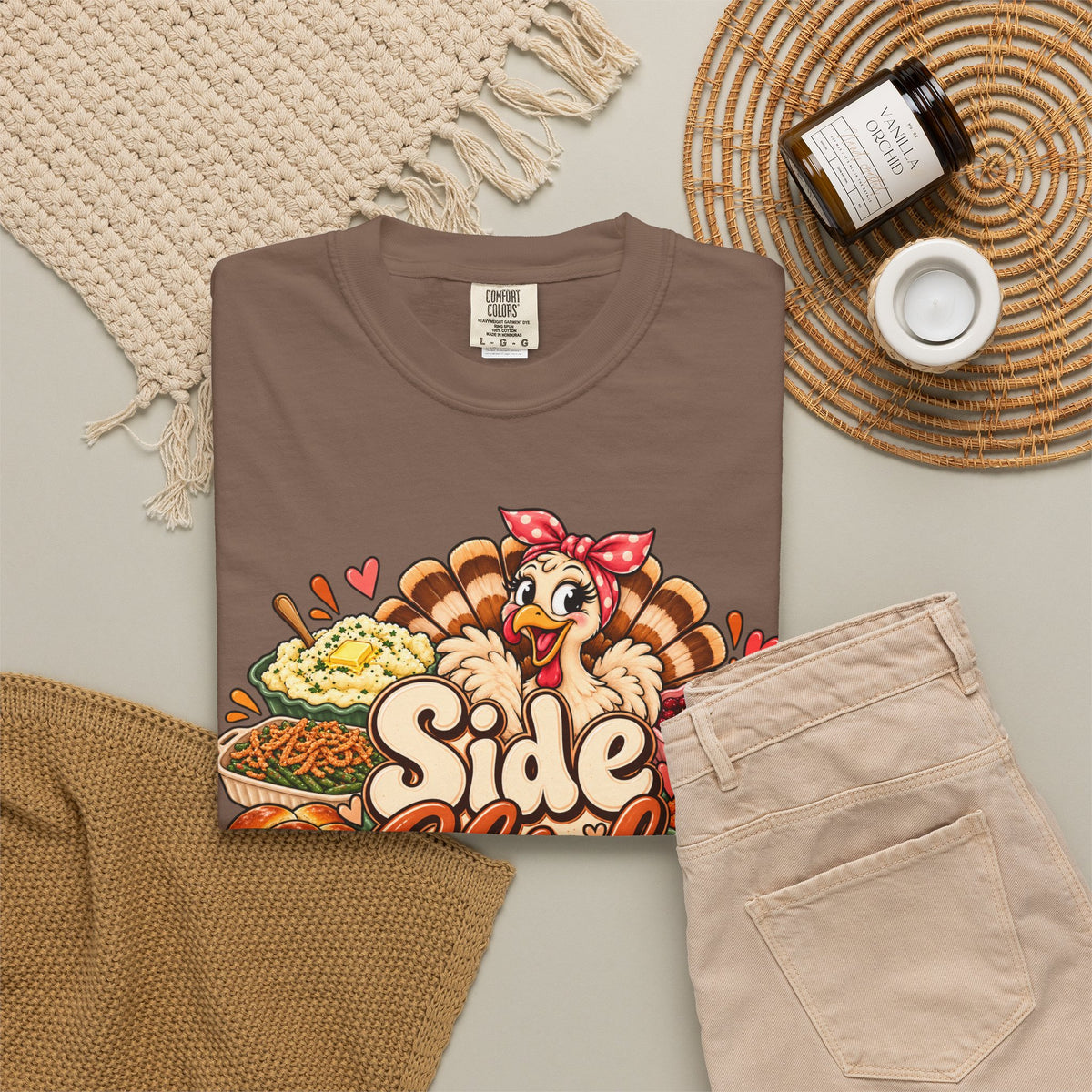 Side Chick Foodie Graphic T-Shirt
