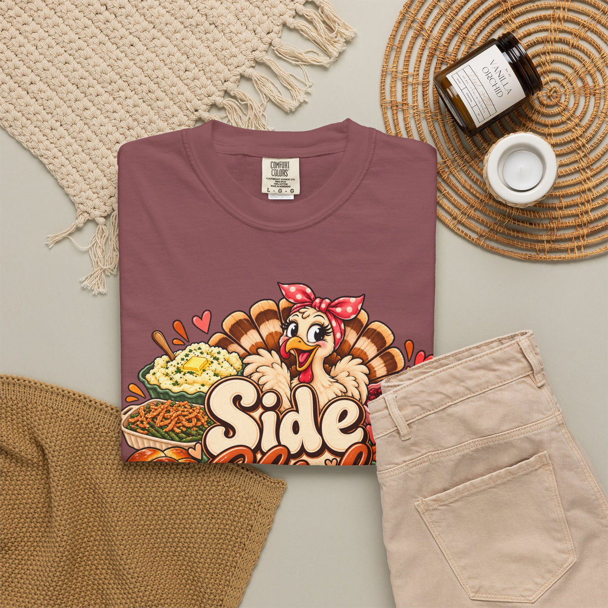 Side Chick Foodie Graphic T-Shirt